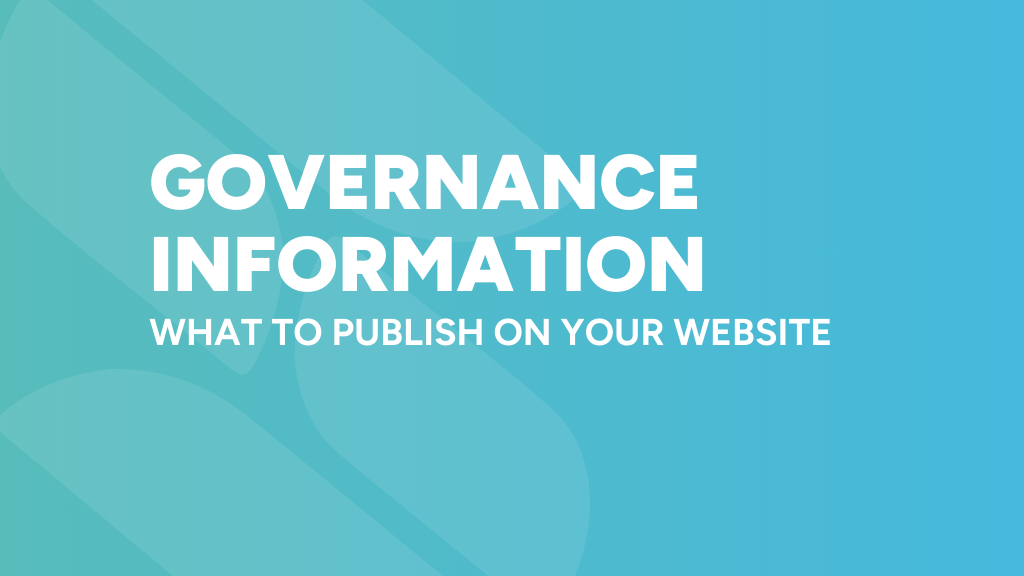 governance information what schools must publish online