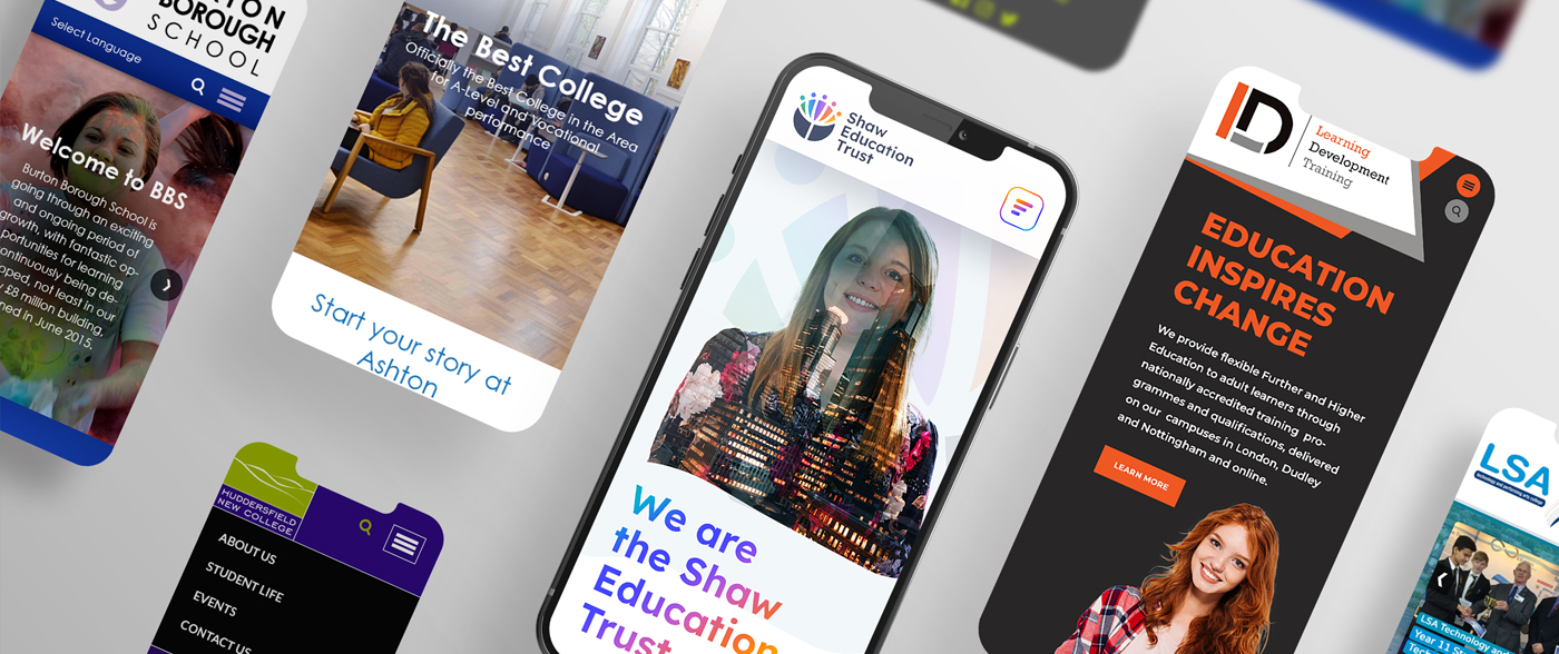 mobile first school website design