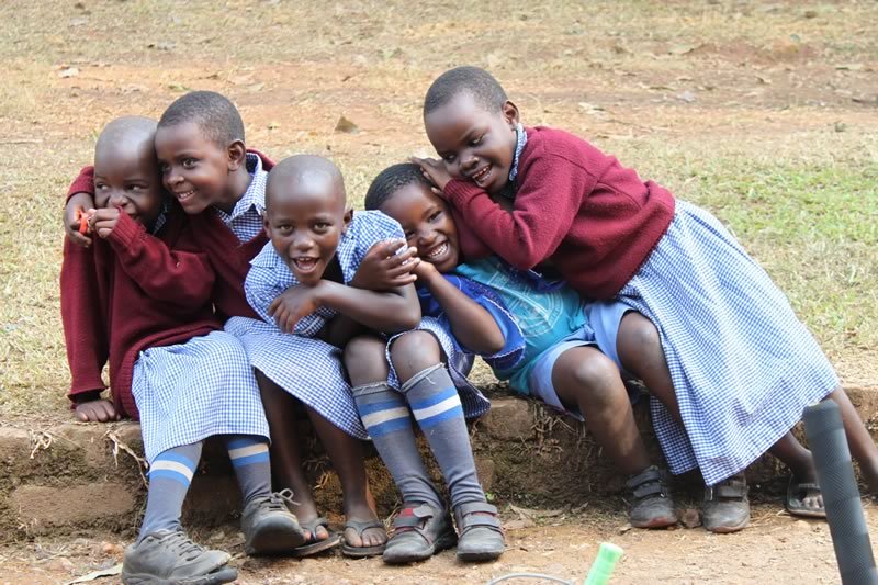 African school children